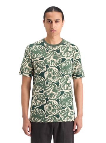 Scotch & Soda Koszulka w kolorze zielono-białym