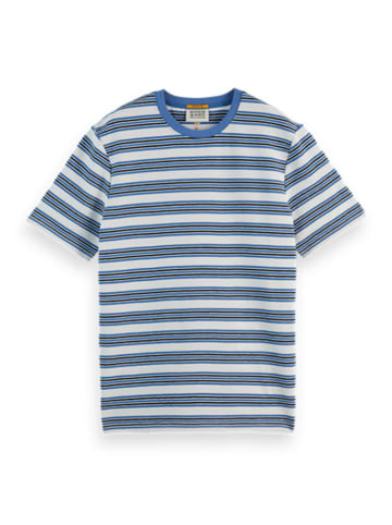 Scotch & Soda Koszulka w kolorze niebiesko-białym