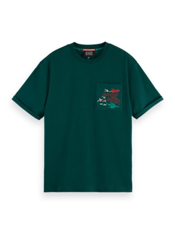Scotch & Soda Koszulka w kolorze zielonym