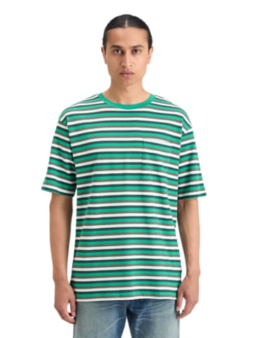 Scotch & Soda Shirt in Türkis/ Grau/ Weiß