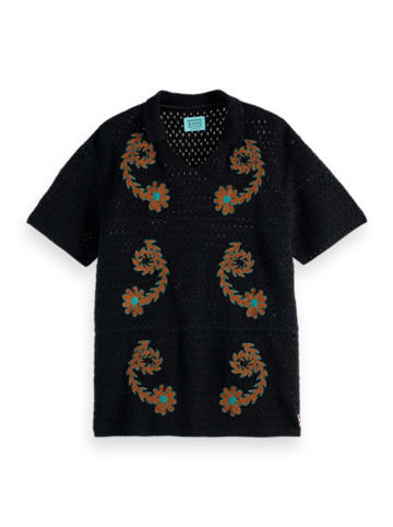 Scotch & Soda Poloshirt "JOE JONAS X SCOTCH SODA" in Schwarz