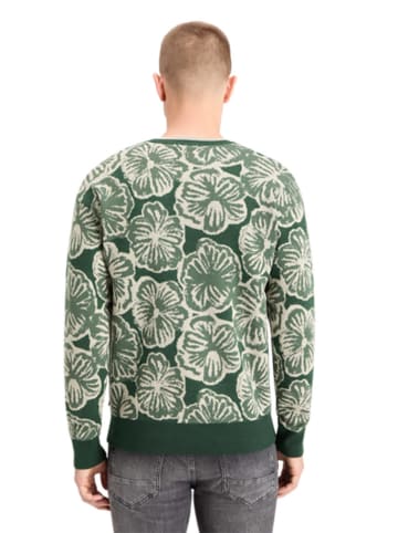 Scotch & Soda Wollen trui donkergroen/wit