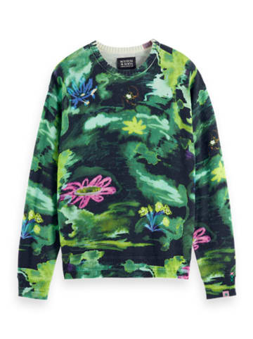 Scotch & Soda Pullover in Dunkelblau/ Grün
