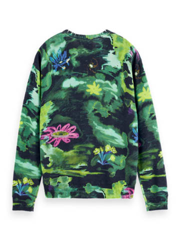 Scotch & Soda Pullover in Dunkelblau/ Grün
