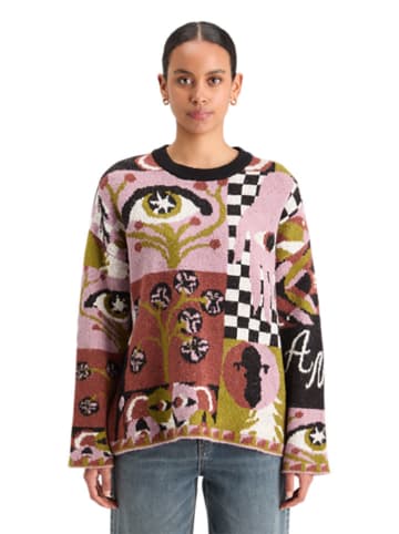 Scotch & Soda Pullover in Rosa/ Braun