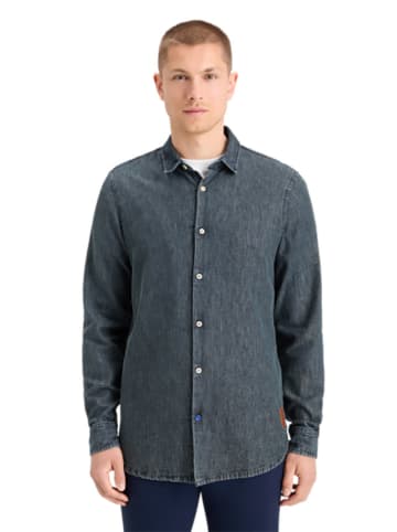 Scotch & Soda Koszula dżinsowa w kolorze granatowym