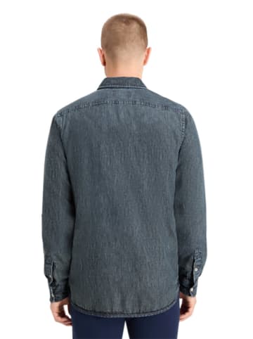 Scotch & Soda Koszula dżinsowa w kolorze granatowym