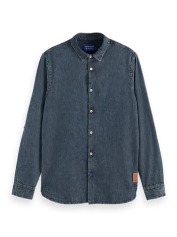 Scotch & Soda Koszula dżinsowa w kolorze granatowym