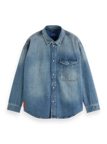 Scotch & Soda Koszula dżinsowa w kolorze błękitnym