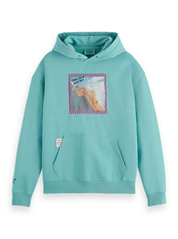 Scotch & Soda Hoodie "JOE JONAS X SCOTCH SODA" in Türkis