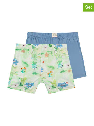 Scotch & Soda 2er-Set: Boxershorts in Hellgrün/ Hellblau