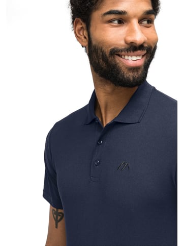 Maier Sports Funktionspoloshirt "Ulrich" in Dunkelblau