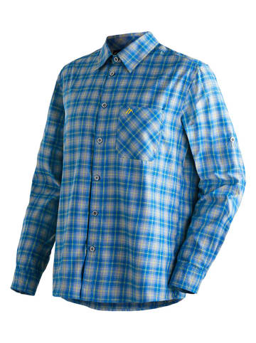 Maier Sports Funktionshemd "Claas" - Regular fit - in Blau/ Grau