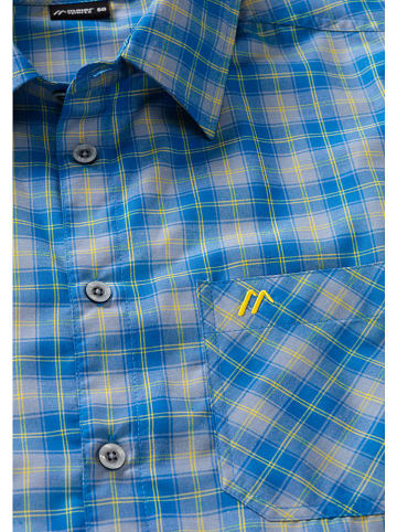 Maier Sports Funktionshemd "Claas" - Regular fit - in Blau/ Grau