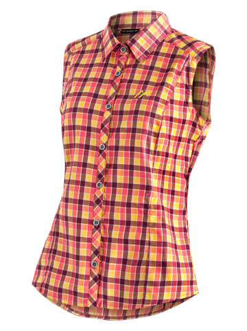 Maier Sports Funktionshemd "Paloma" in Gelb/ Rot/ Pflaume