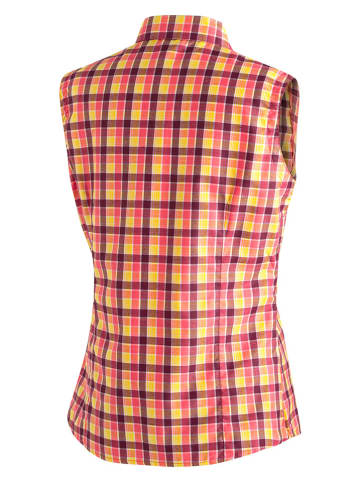 Maier Sports Funktionshemd "Paloma" in Gelb/ Rot/ Pflaume