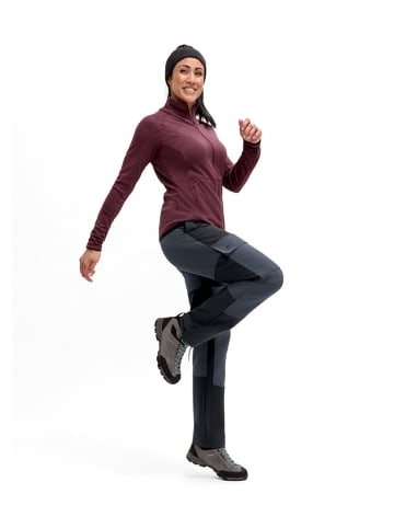 Maier Sports Softshellhose "Fleeceflex" in Schwarz/ Dunkelblau
