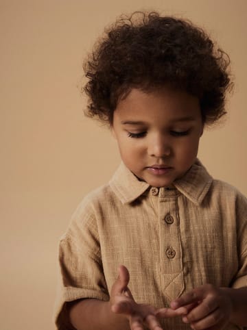 Lil Atelier Blouse "Dawson" lichtbruin