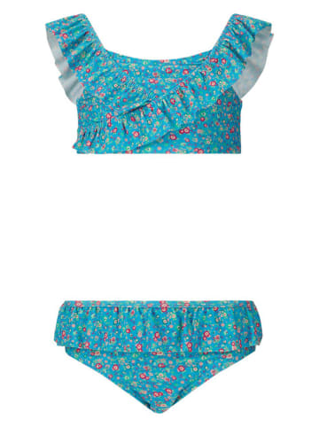 Zigzag Bikini "Tropical" in Hellblau