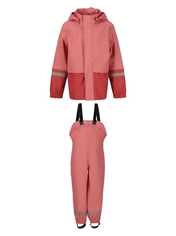Zigzag 2tlg. Regenoutfit "Simba" in Rosa/ Rot