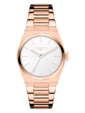 Liebeskind Zegarek kwarcowy w kolorze różowozłoto-białym