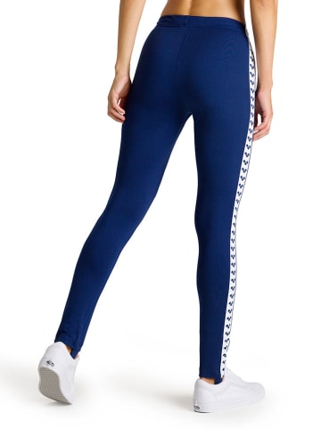 Arena Trainingsleggings "Caroline" in Dunkelblau/ Weiß