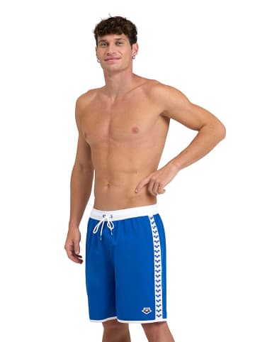 Arena Badeshorts in Blau/ Weiß