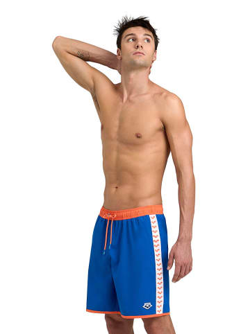 Arena Badeshorts in Blau/ Orange