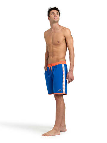Arena Badeshorts in Blau/ Orange