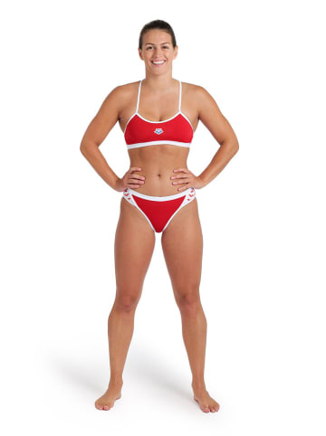 Arena Bikini in Rot/ Weiß