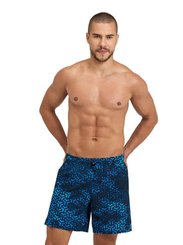 Arena Badeshorts in Blau/ Schwarz