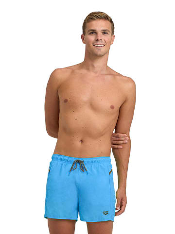 Arena Badeshorts in Hellblau/ Khaki
