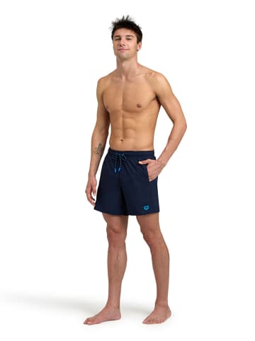 Arena Badeshorts in Dunkelblau/ Türkis