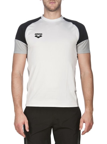 Arena Functioneel shirt wit/lichtgrijs/zwart