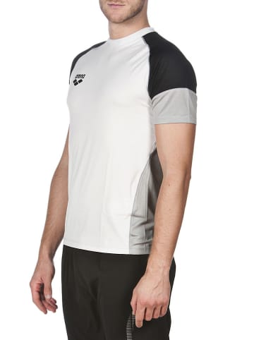 Arena Functioneel shirt wit/lichtgrijs/zwart