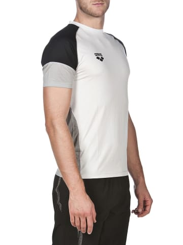Arena Functioneel shirt wit/lichtgrijs/zwart