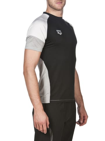 Arena Funktionsshirt in Grau/ Schwarz