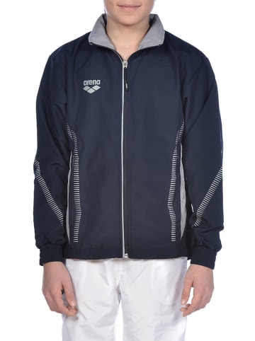 Arena Trainingsjacke in Dunkelblau/ Grau