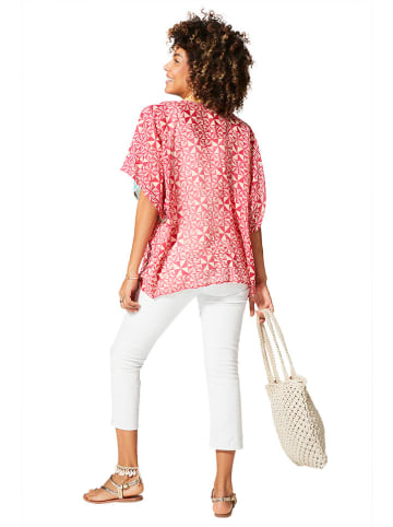 Aller Simplement Kimono in Beige/ Pink