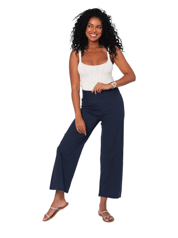 Aller Simplement Stoffen broek donkerblauw