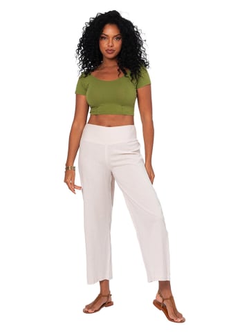 Aller Simplement Stoffhose in Creme