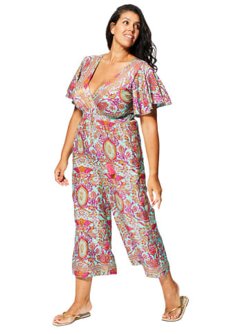 Aller Simplement Jumpsuit in Türkis/ Pink