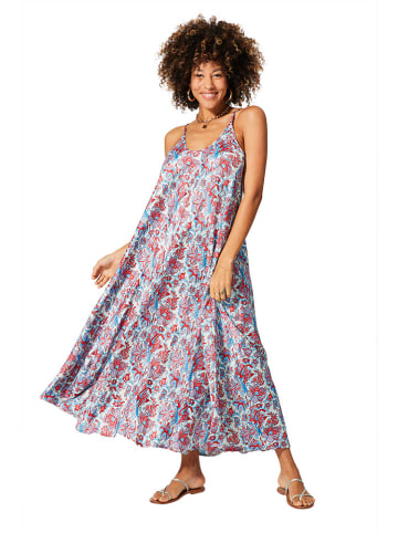 Aller Simplement Kleid in Blau/ Rot