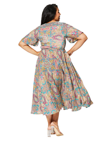 Aller Simplement Kleid in Hellblau/ Bunt
