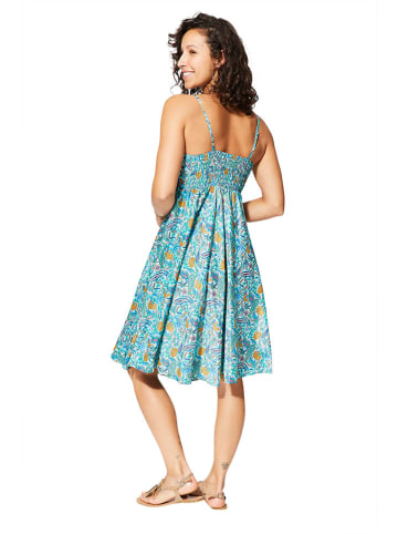 Aller Simplement Kleid in Türkis