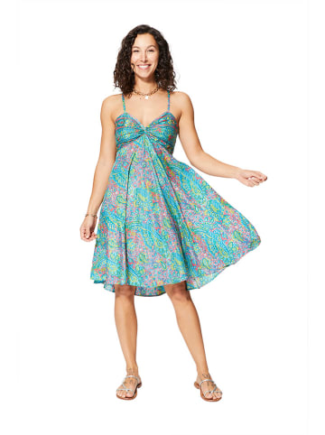 Aller Simplement Jurk turquoise