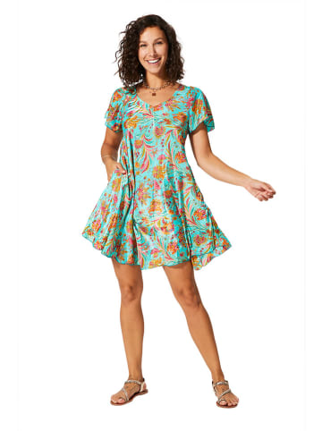 Aller Simplement Kleid in Türkis