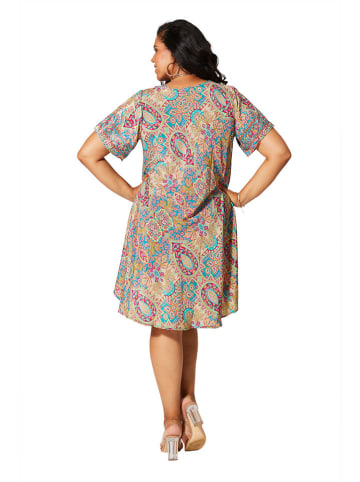 Aller Simplement Kleid in Blau/ Bunt