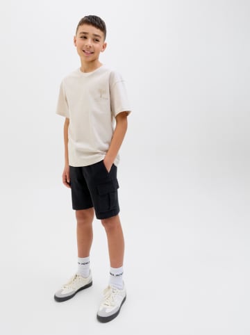 JACK & JONES Junior Sweatshorts "Gordon" in Schwarz