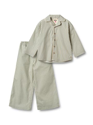 Wheat Pyjama "Bebbo" in Gelb/ Grün